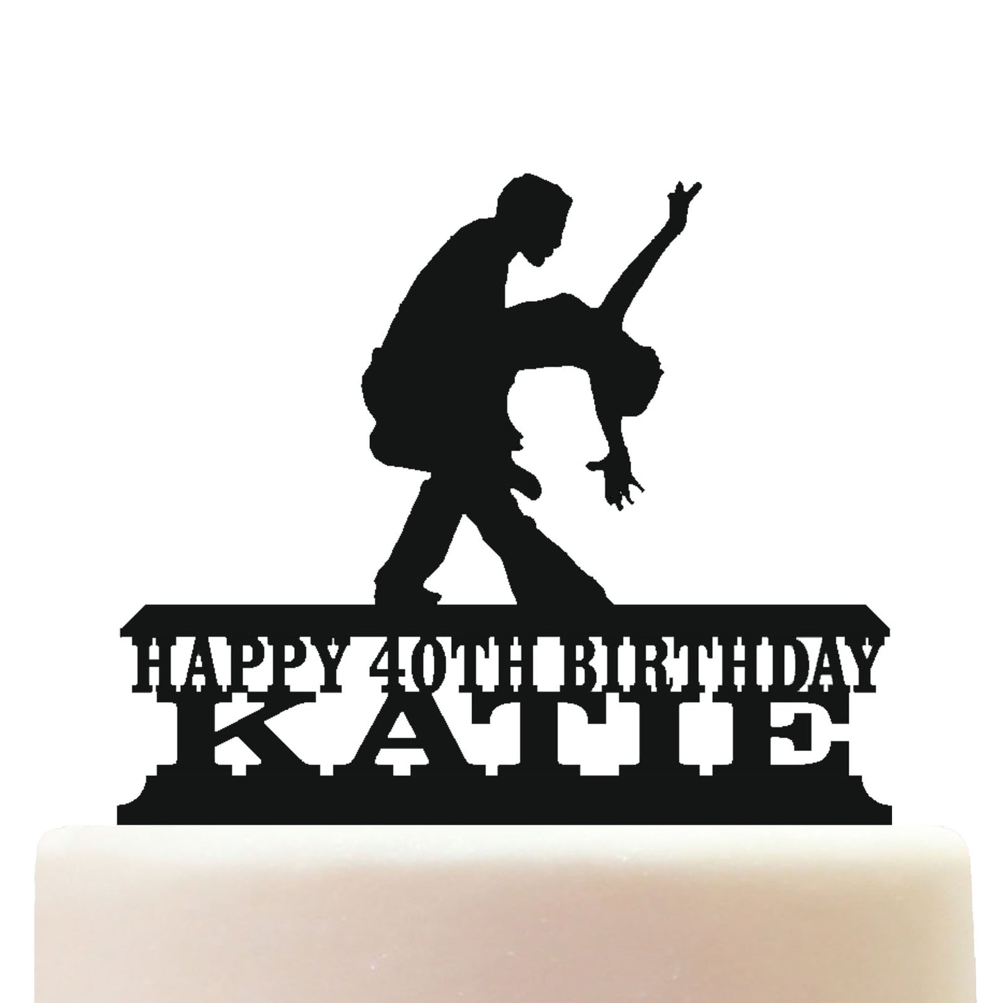 Salsa Dance Cake Topper Decorations Personalized Acrylic