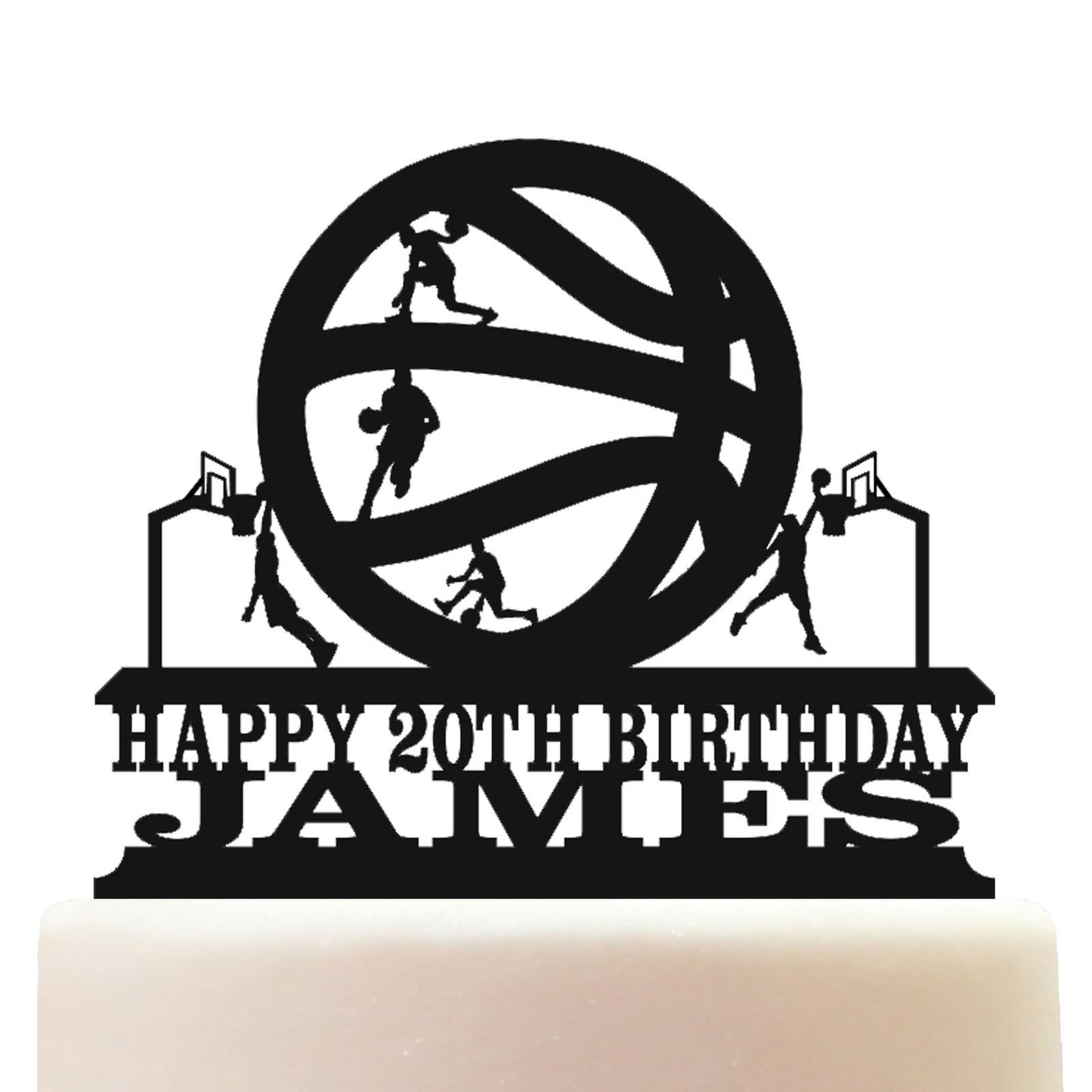 ball theme basketball cake topper decorations