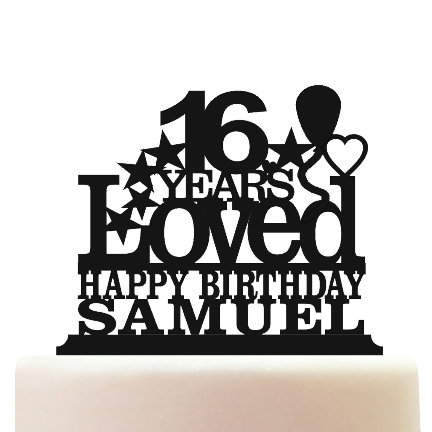 happy 16th birthday cake topper decorations personalized acrylic