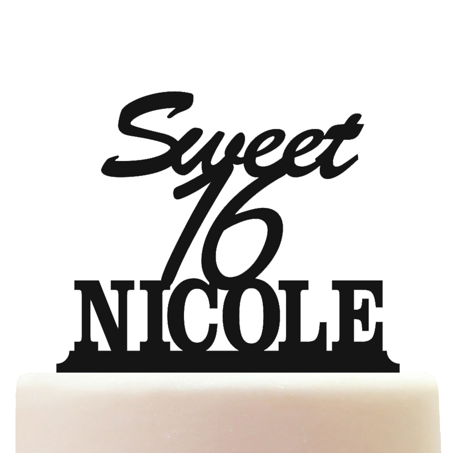 happy sweet 16 cake topper decorations personalized acrylic