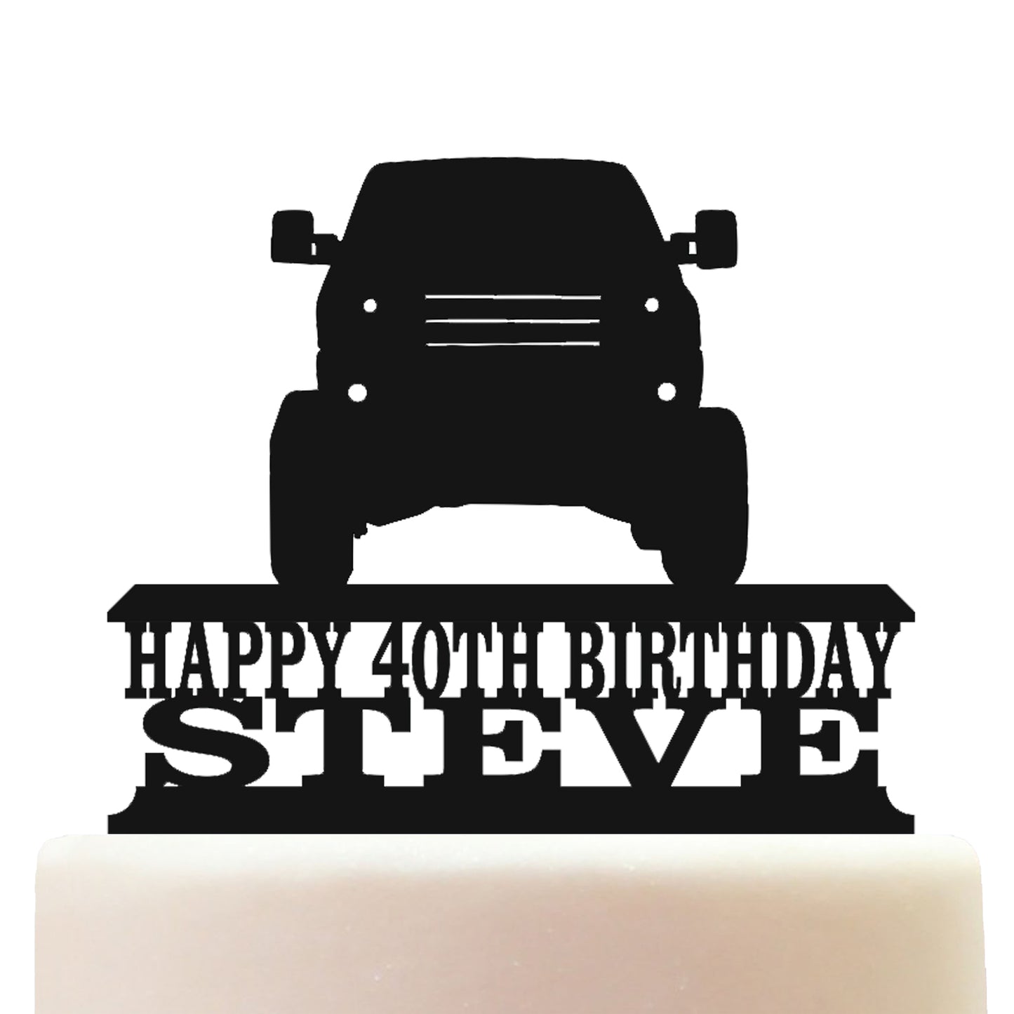 monster truck cake topper decorations personalized acrylic