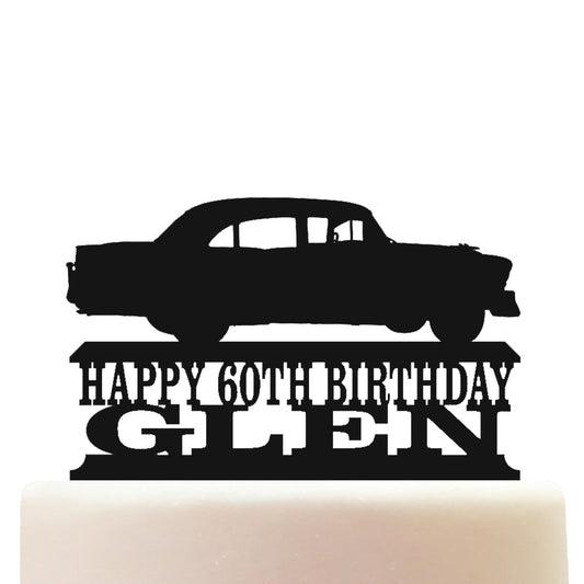 1955 bel air saloon classic car cake topper decorations personalized acrylic