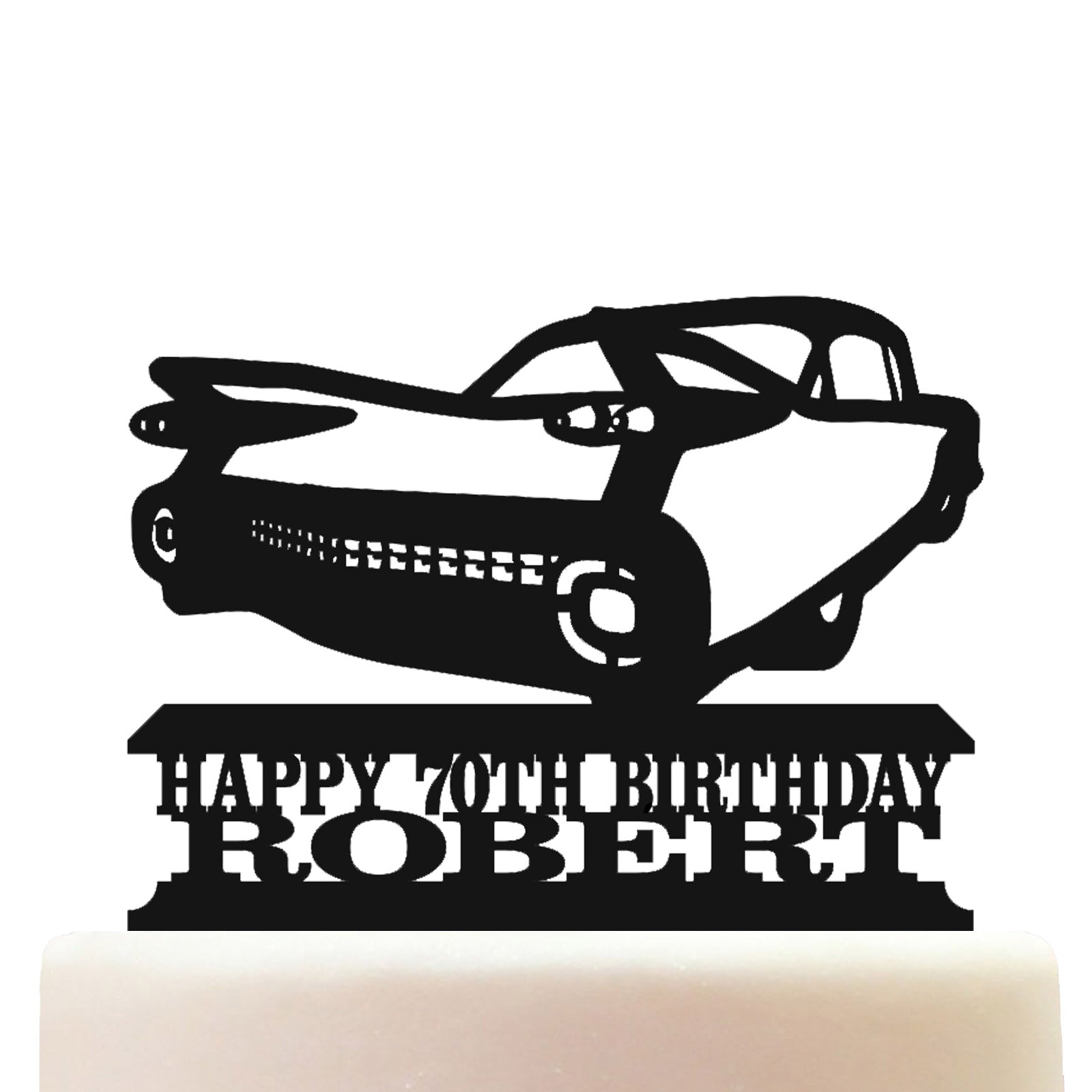 1959 eldorado classic car cake topper decorations personalized acrylic