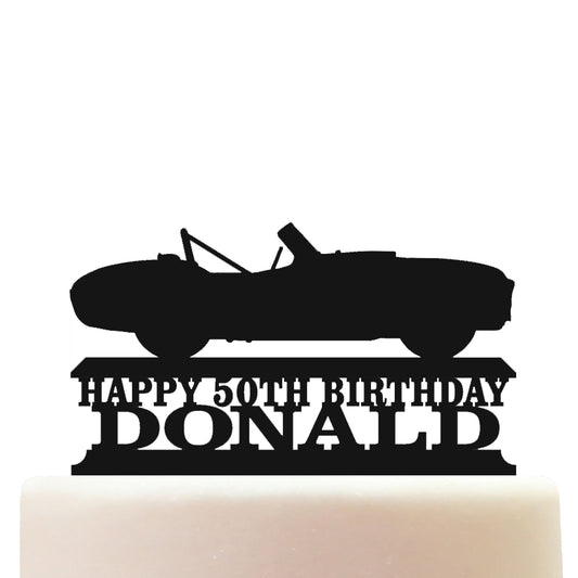 1965 ac cobra classic car cake topper decorations personalized acrylic