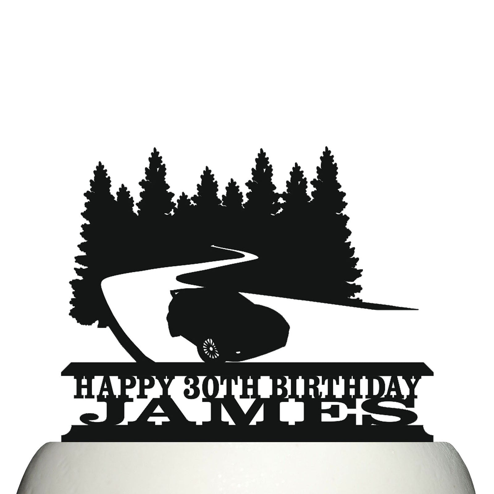 rally racing alpine circuit cake topper decorations personalized acrylic