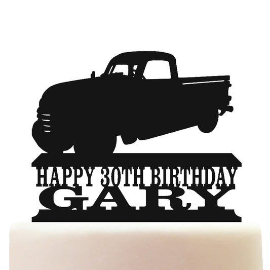 3100 1947 Classic American Pickup Truck Cake Topper Decorations Personalized Acrylic