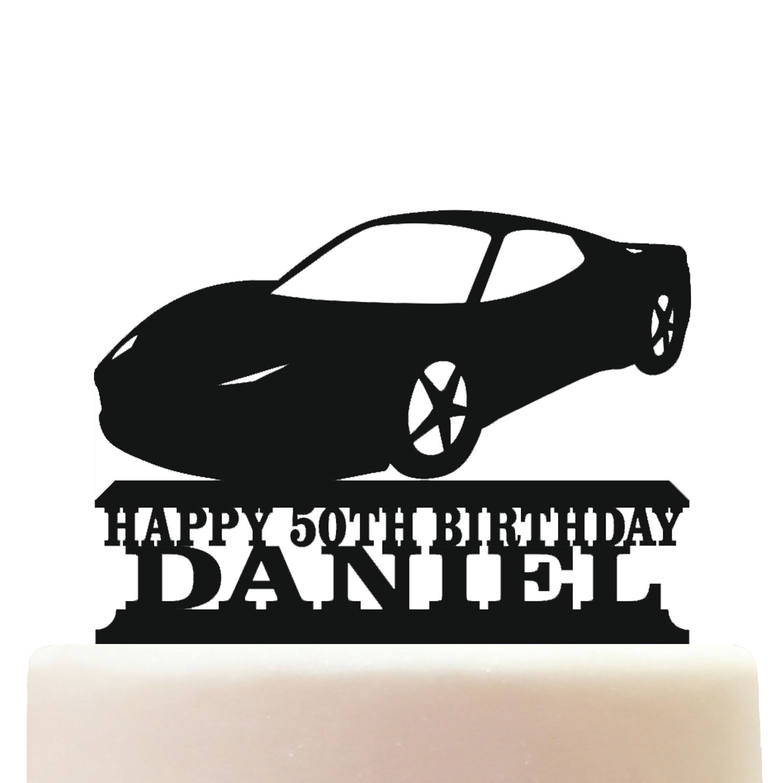 458 italia classic car cake topper decorations personalized acrylic