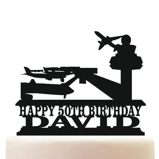 air traffic controller cake topper decorations personalized acrylic