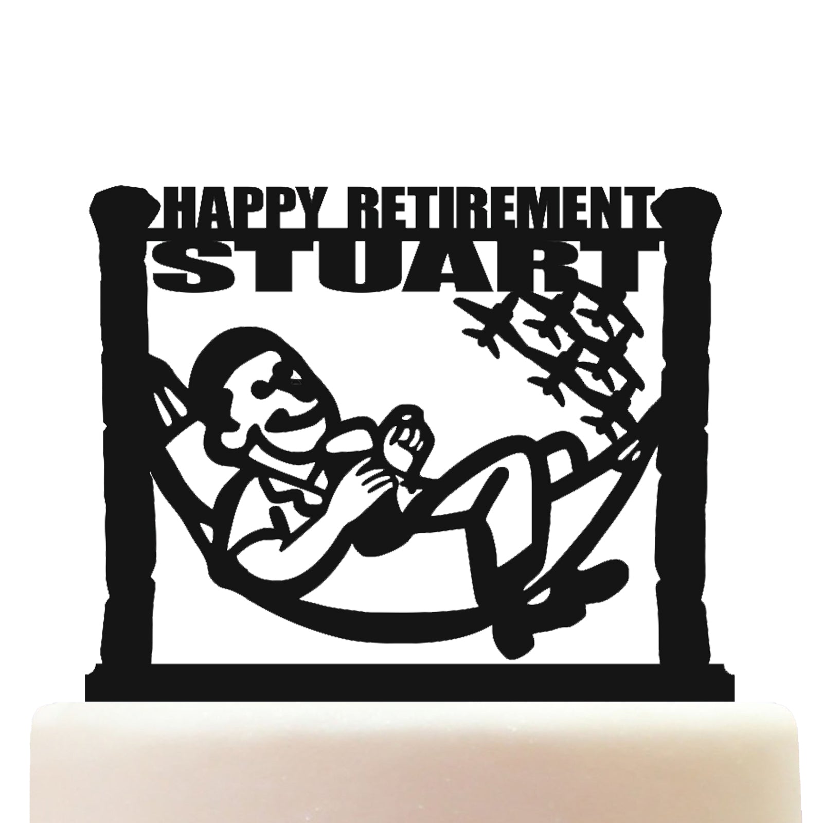 Air Forcer Retirement Cake Topper Decorations Personalized Acrylic