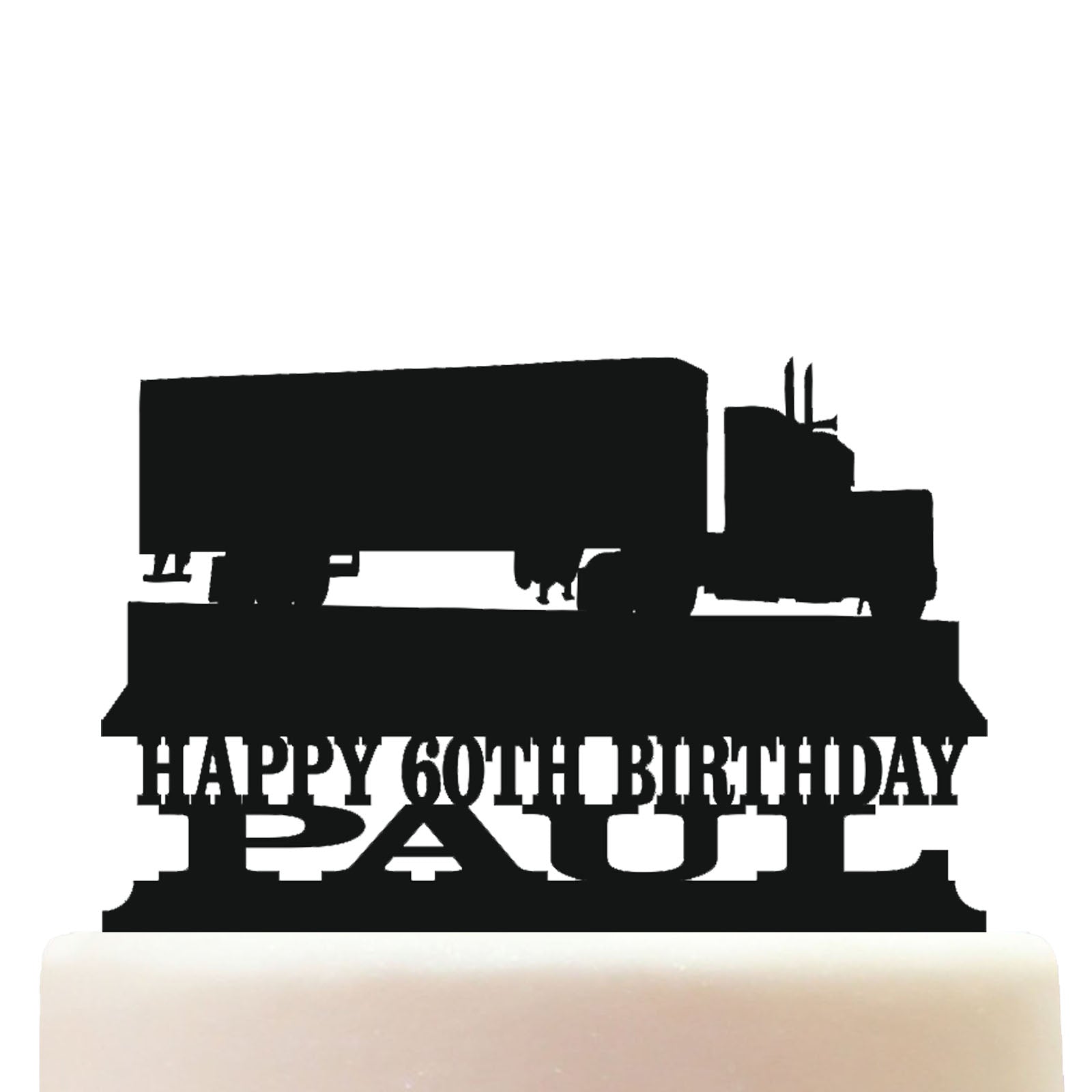 american truck driver cake topper decorations personalized acrylic