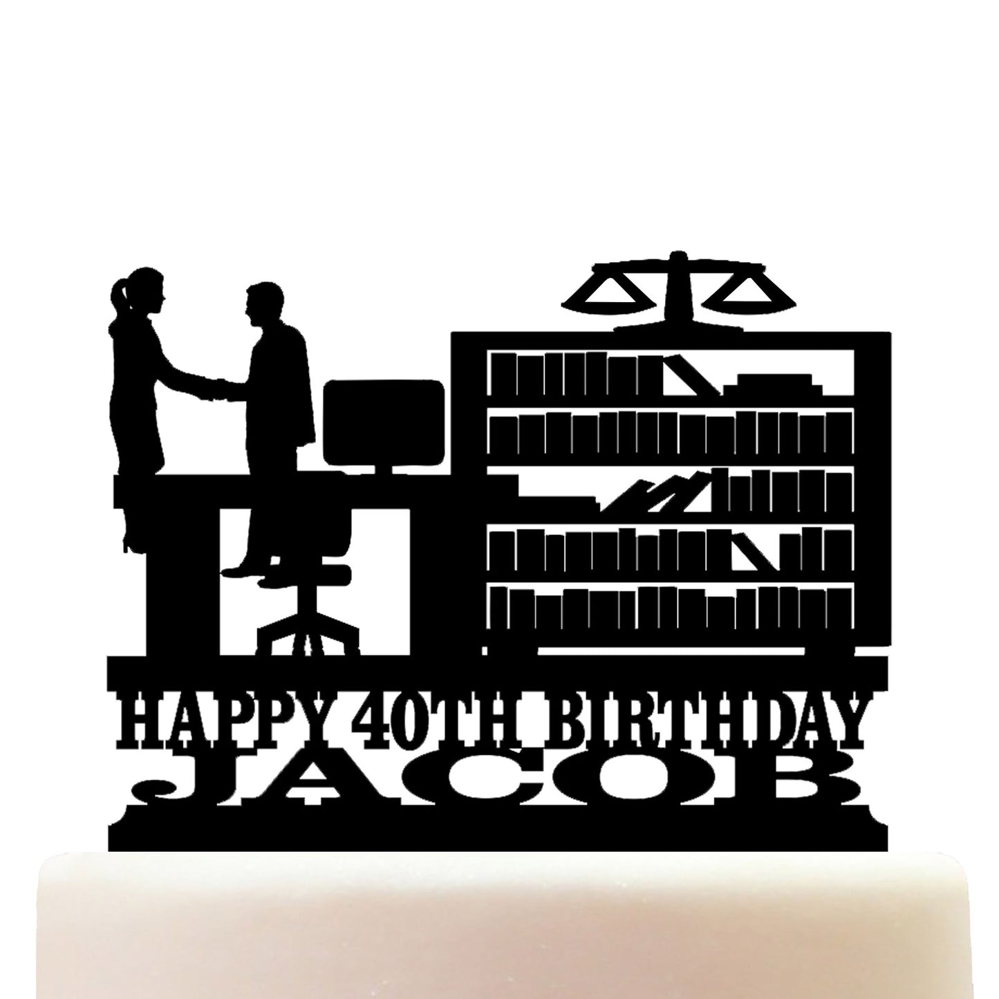 attorney cake topper decorations personalized acrylic