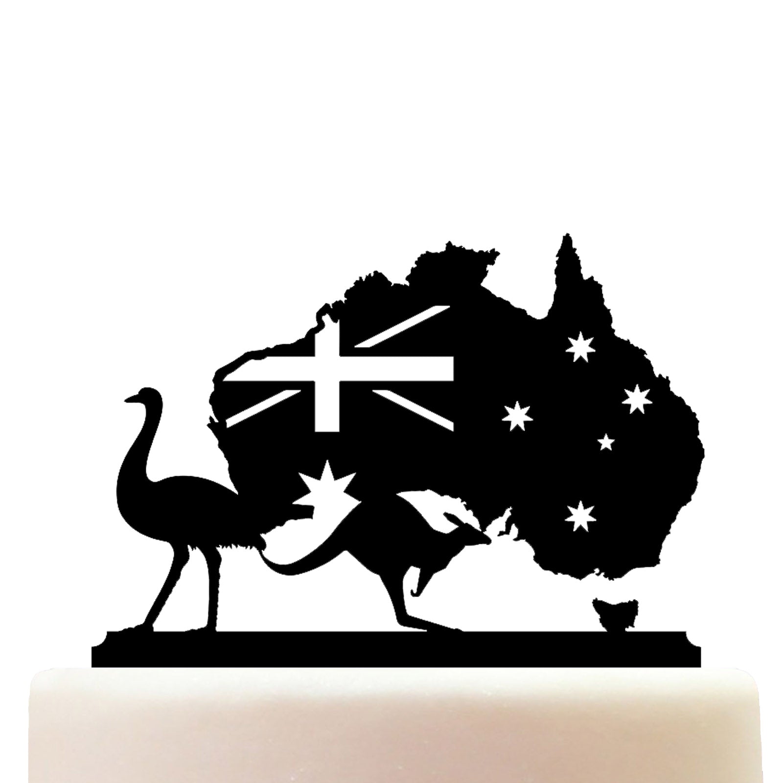 Australia Themed Cake Topper Decorations Personalized Acrylic