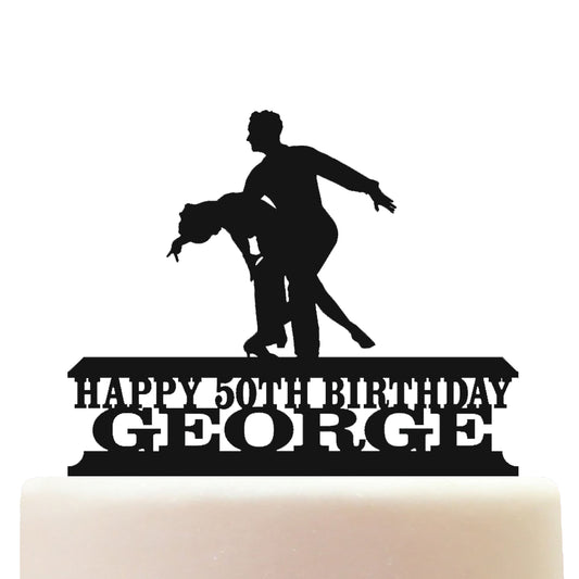 Ballroom Dancing Cake Topper Decorations Personalized Acrylic
