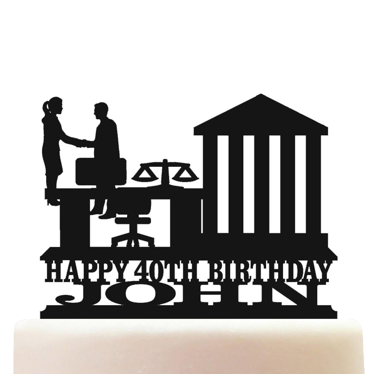 barrister cake topper decorations personalized acrylic