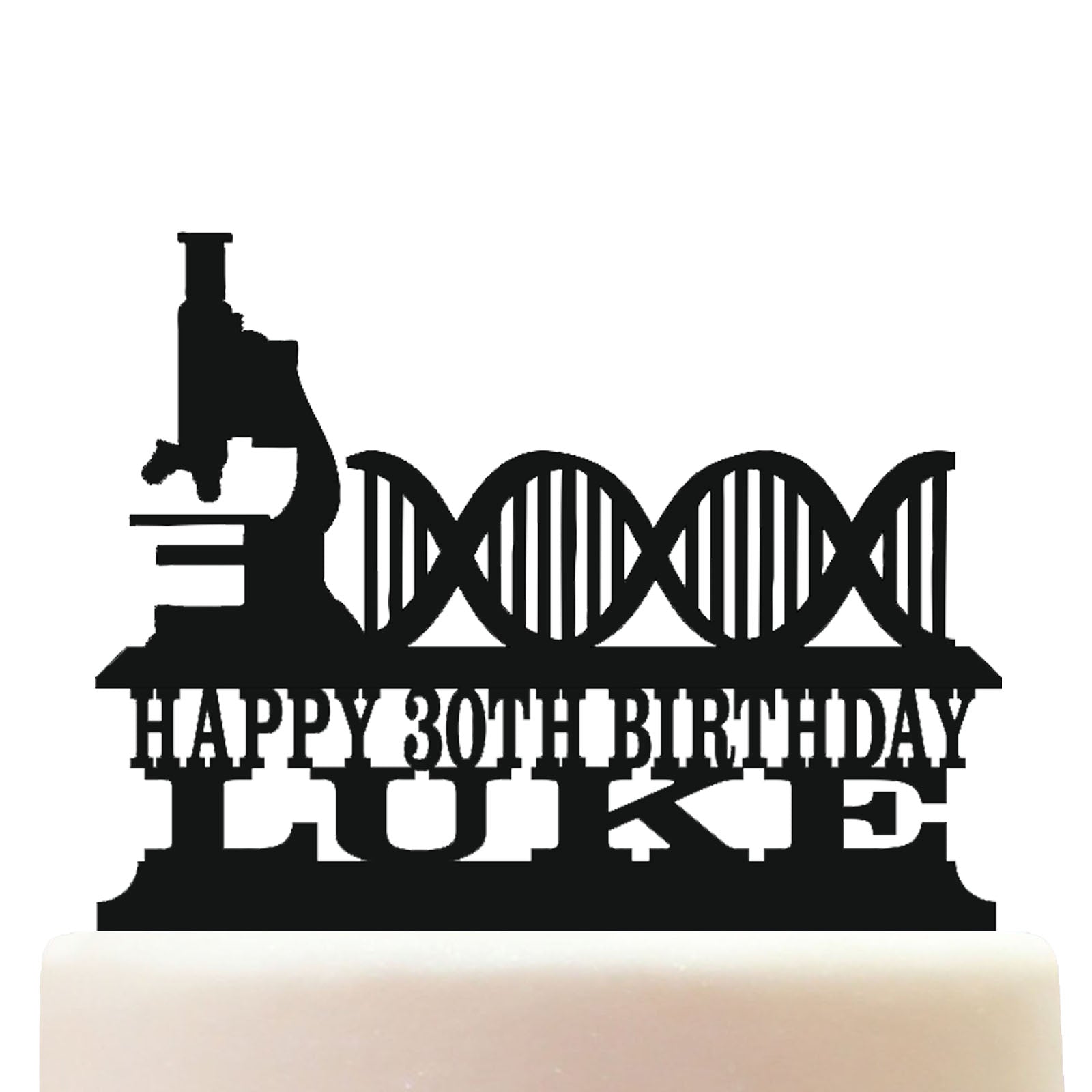 biology cake topper decorations personalized acrylic