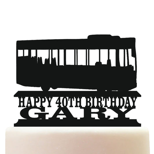 bus and coach driver cake topper decorations personalized acrylic