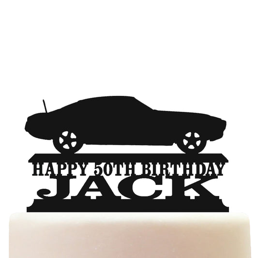 1966 - 1969 Camaro Classic Car Cake Topper Decorations Personalized Acrylic