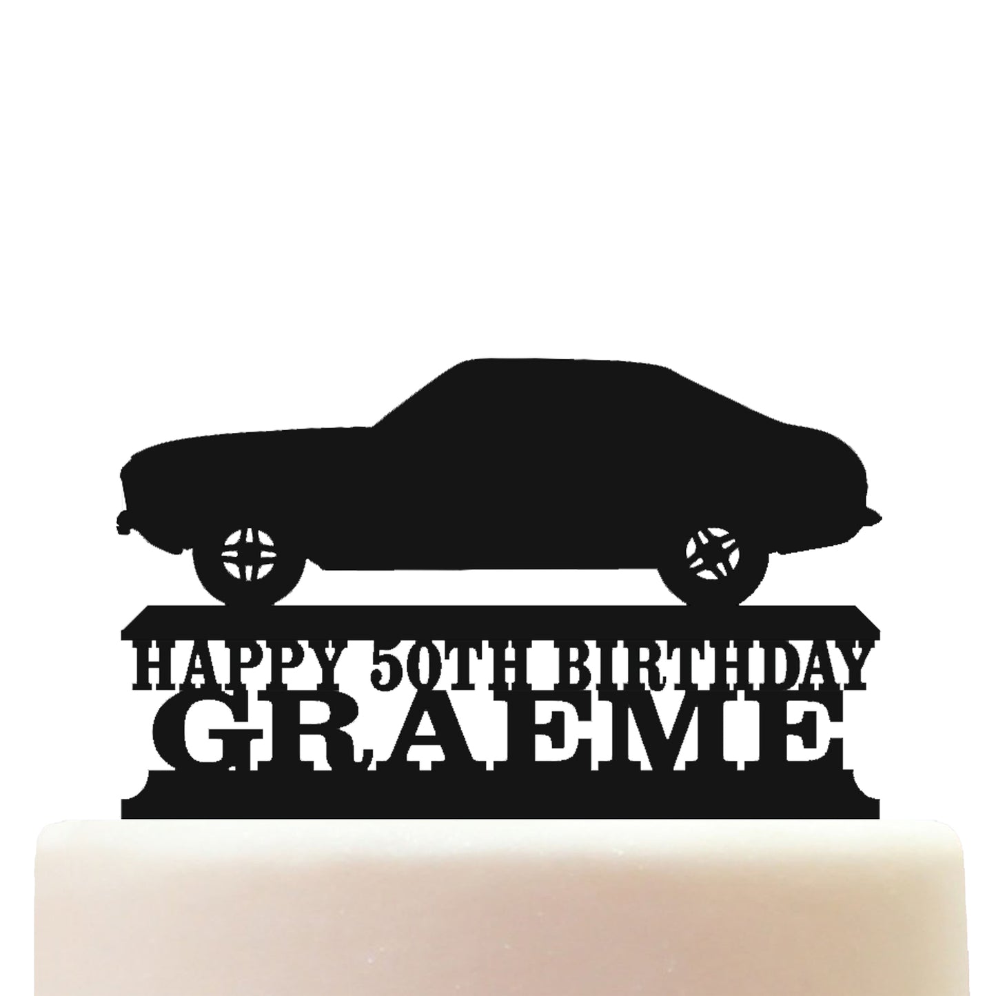 Capri MK3 Classic Car Cake Topper Decorations Personalized Acrylic