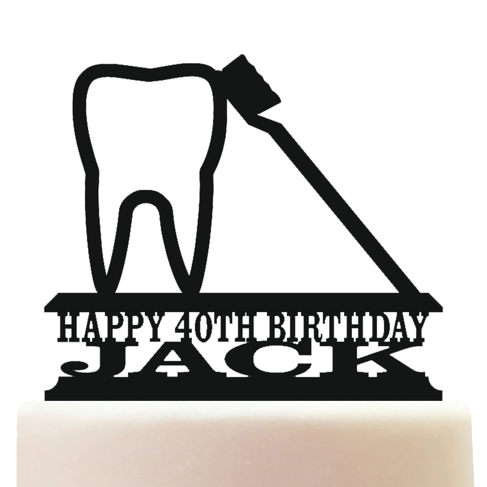 dentist cake topper decorations personalized acrylic