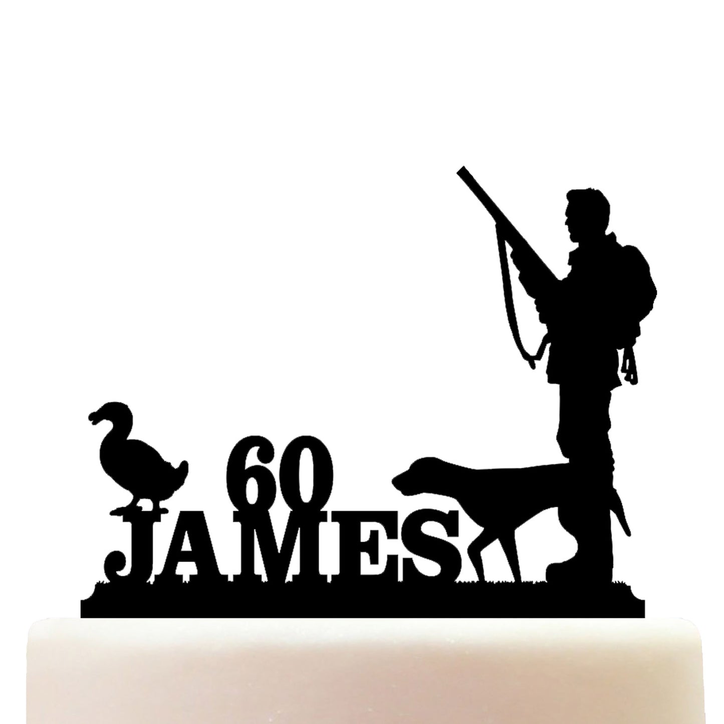 duck hunting cake topper decorations personalized acrylic