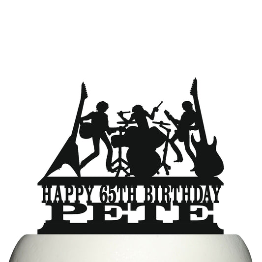 electric guitar cake topper decorations personalized acrylic