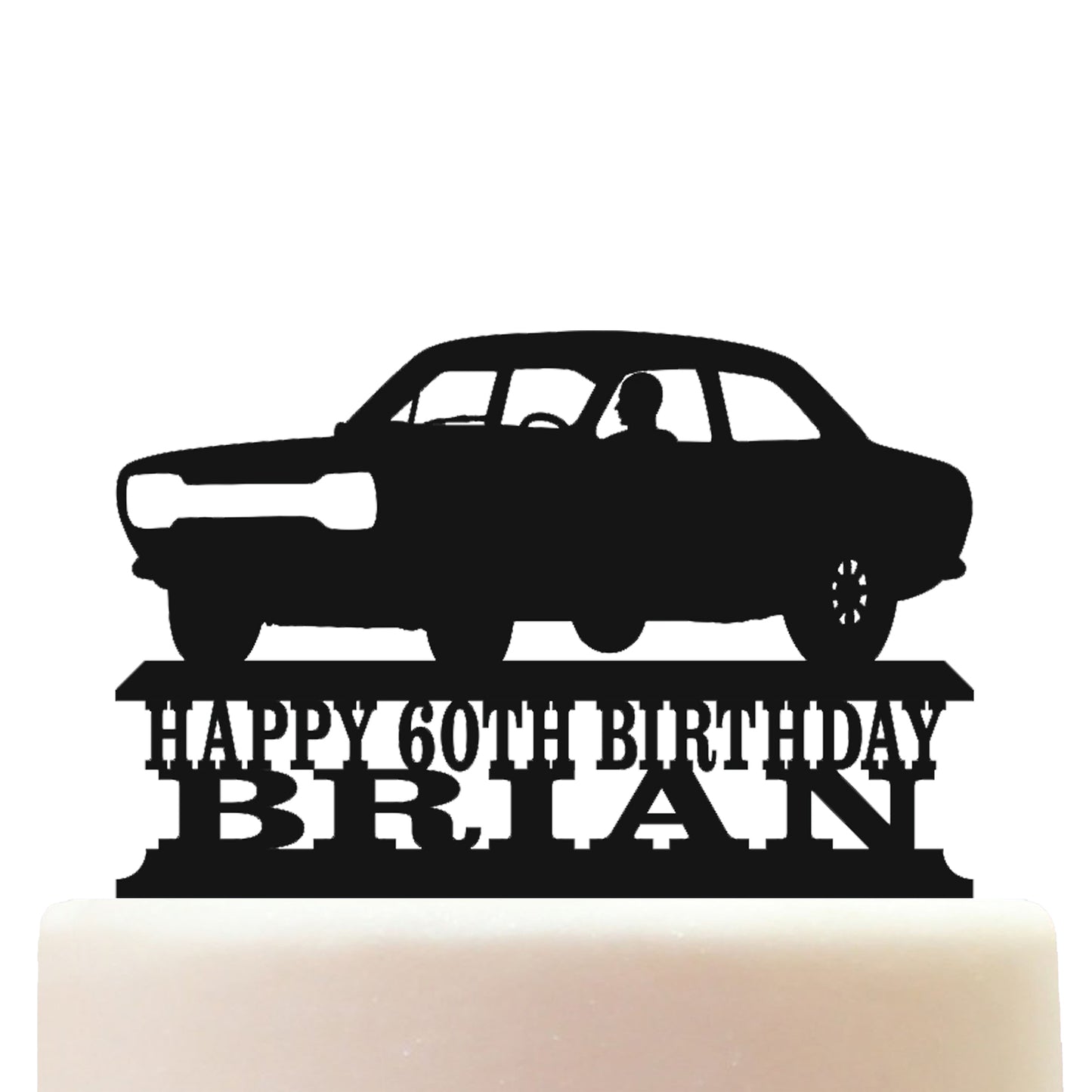 Escort MK1 Classic Car Cake Topper Decorations Personalized Acrylic