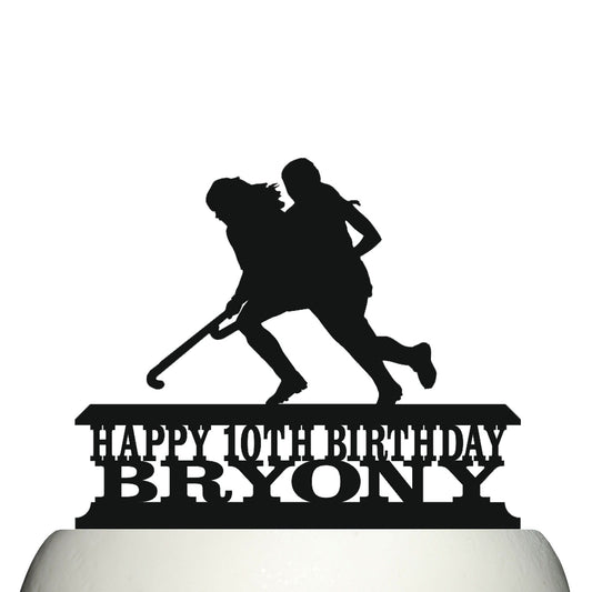 female hockey cake topper decorations personalized acrylic