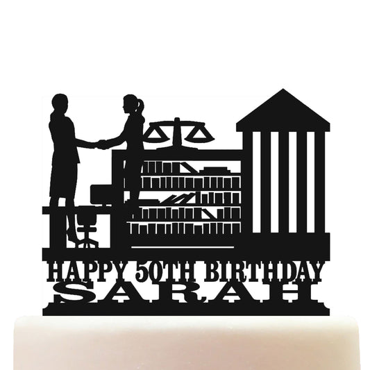 female lawyer cake topper decorations personalized acrylic