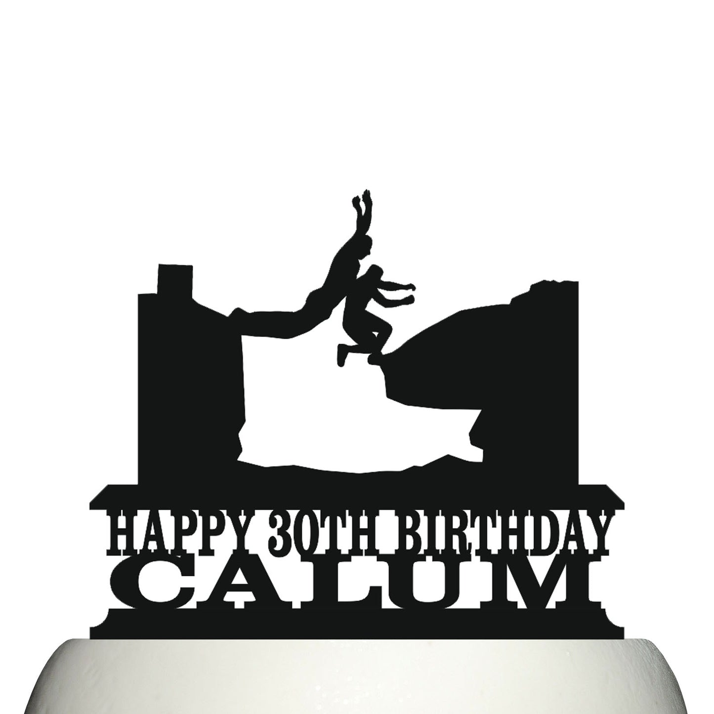 freerunning obstacle cake topper decorations personalized acrylic