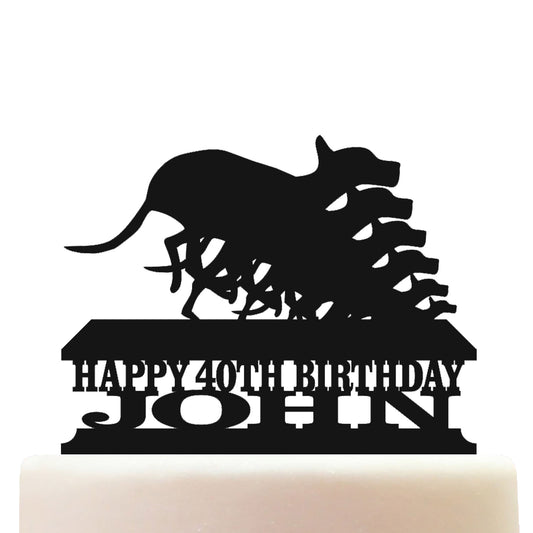 greyhound racing cake topper decorations personalized acrylic