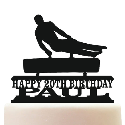 gymnastics pommel horse cake topper decorations personalized acrylic