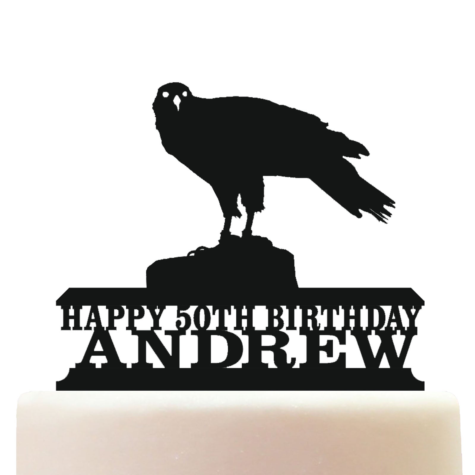 Hawk Cake Topper Decorations Personalized Acrylic