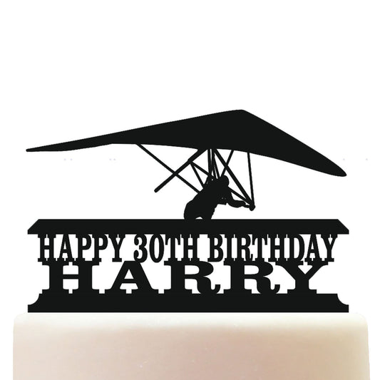 hang gliding cake topper decorations personalized acrylic