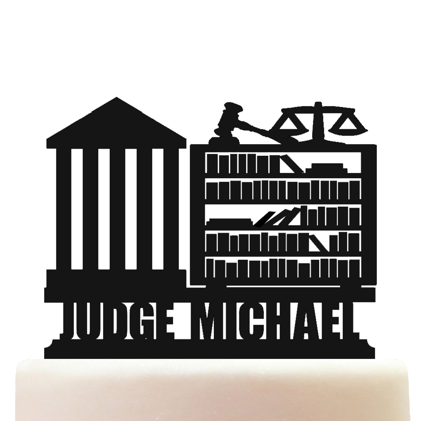 judge cake topper decorations personalized acrylic