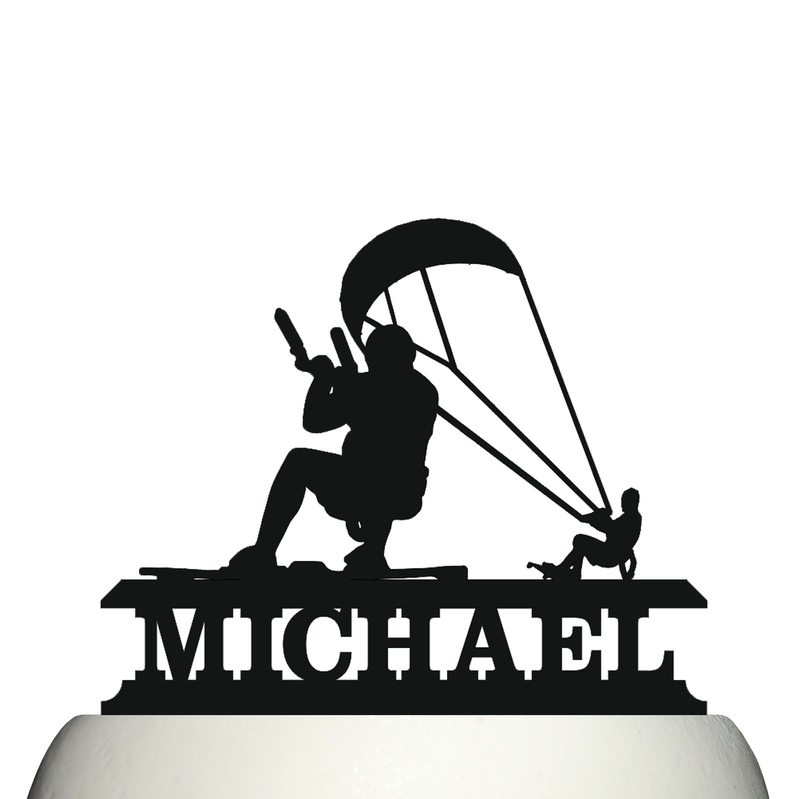 kitesurfing cake topper decorations personalized acrylic