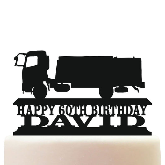 lorry and truck driver cake topper decorations personalized acrylic