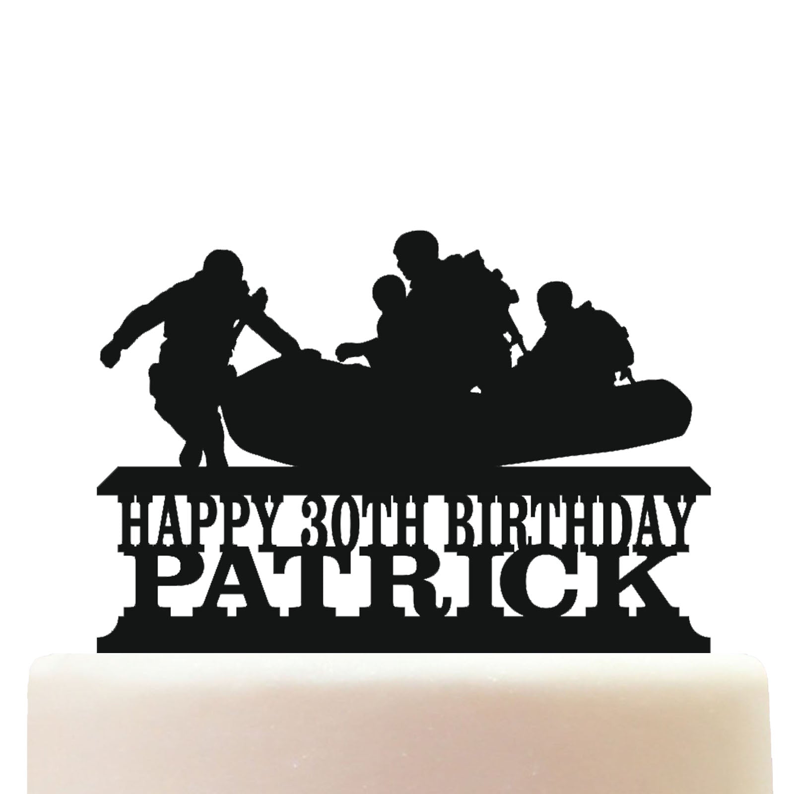 Marines Commando Special Forces Cake Topper Decorations Personalized Acrylic