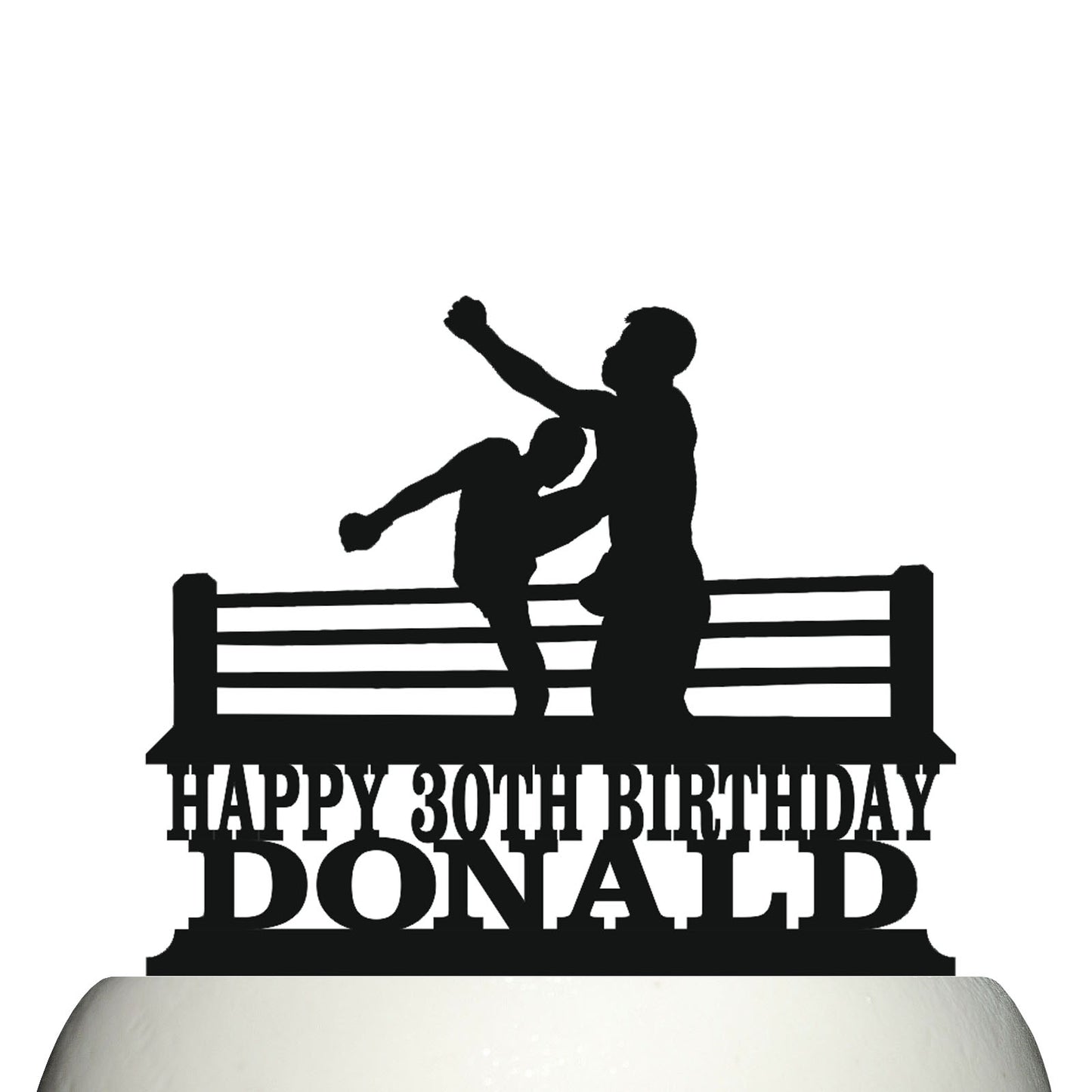 mixed martial arts cake topper decorations personalized acrylic