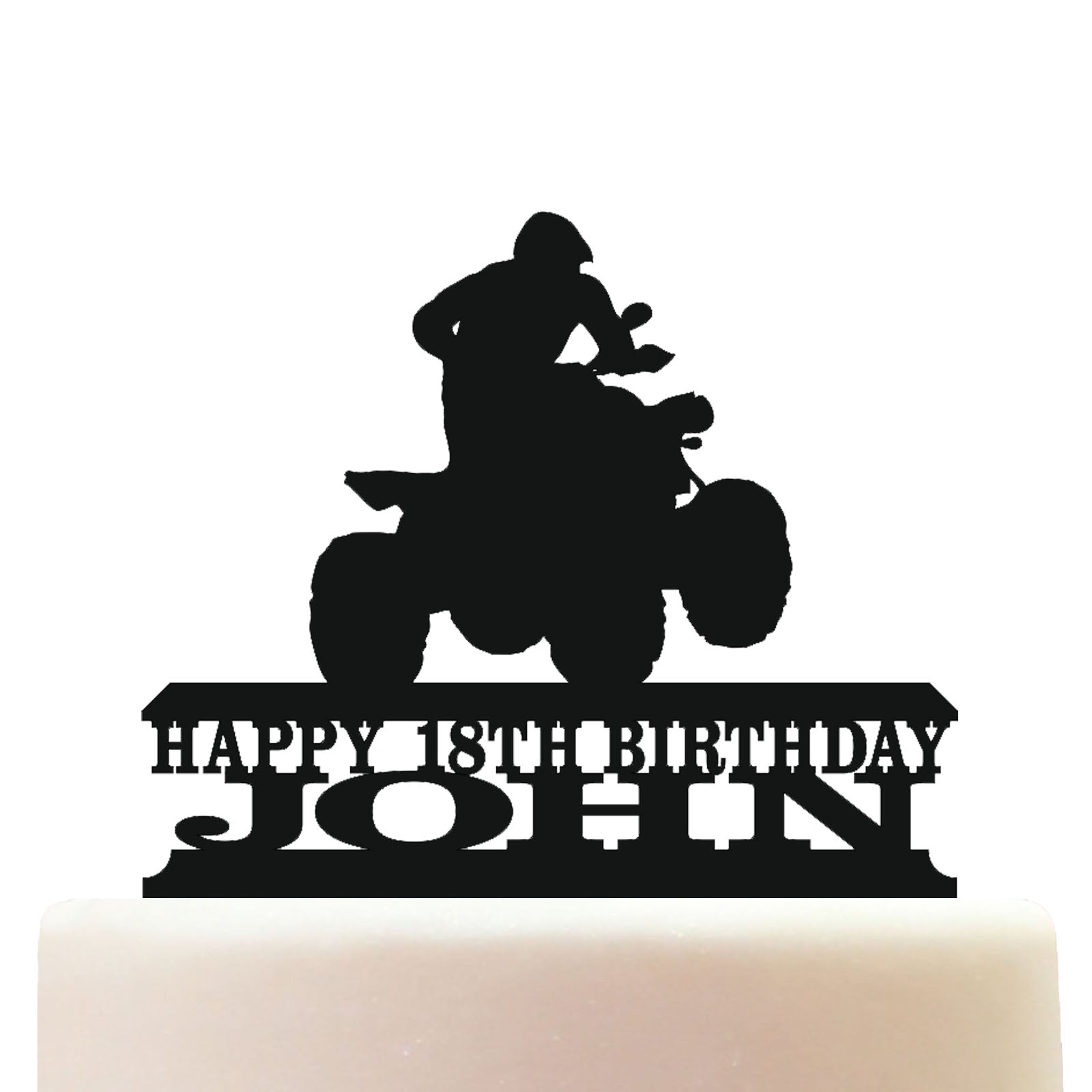 motocross quad bike cake topper decorations personalized acrylic