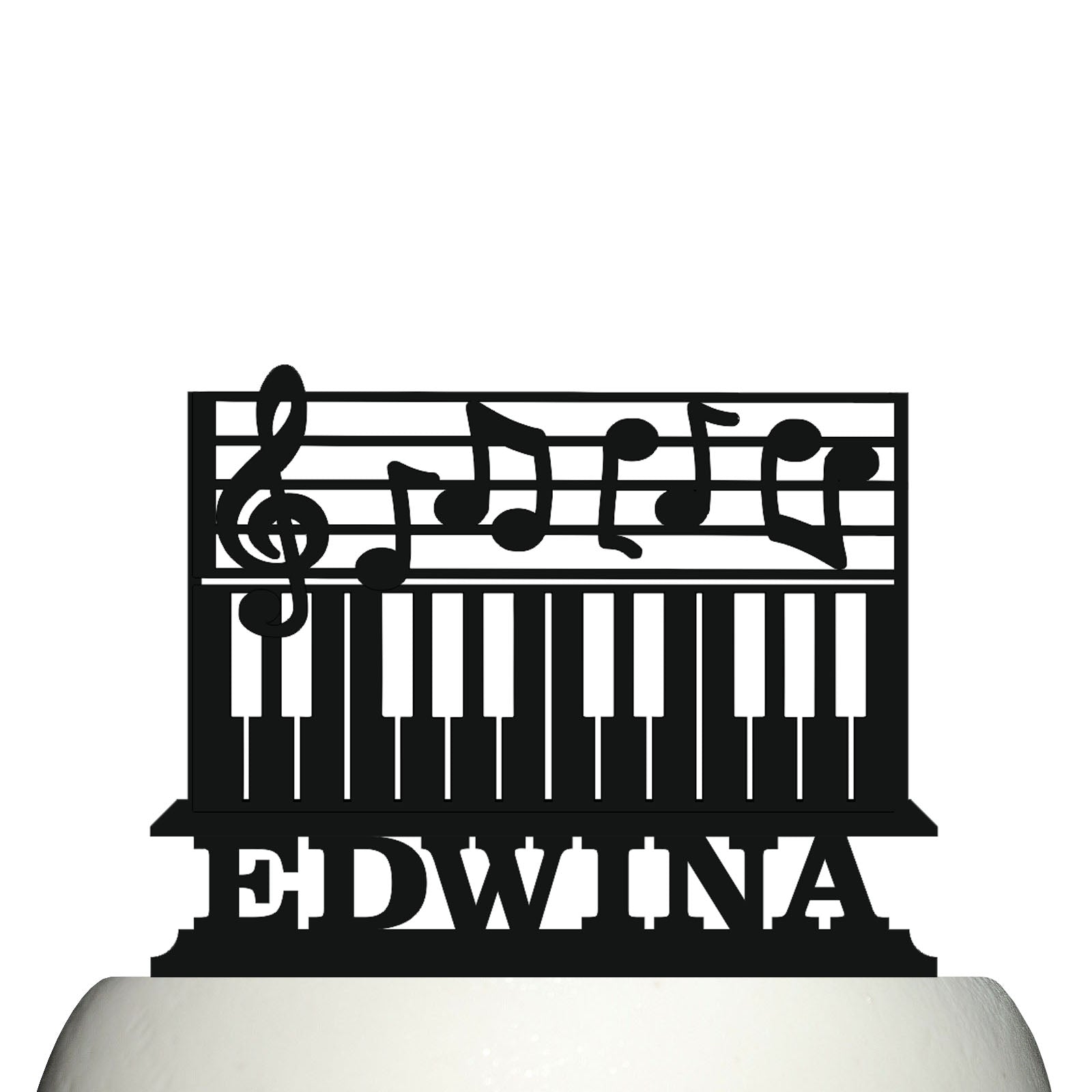 piano keyboard cake topper decorations personalized acrylic