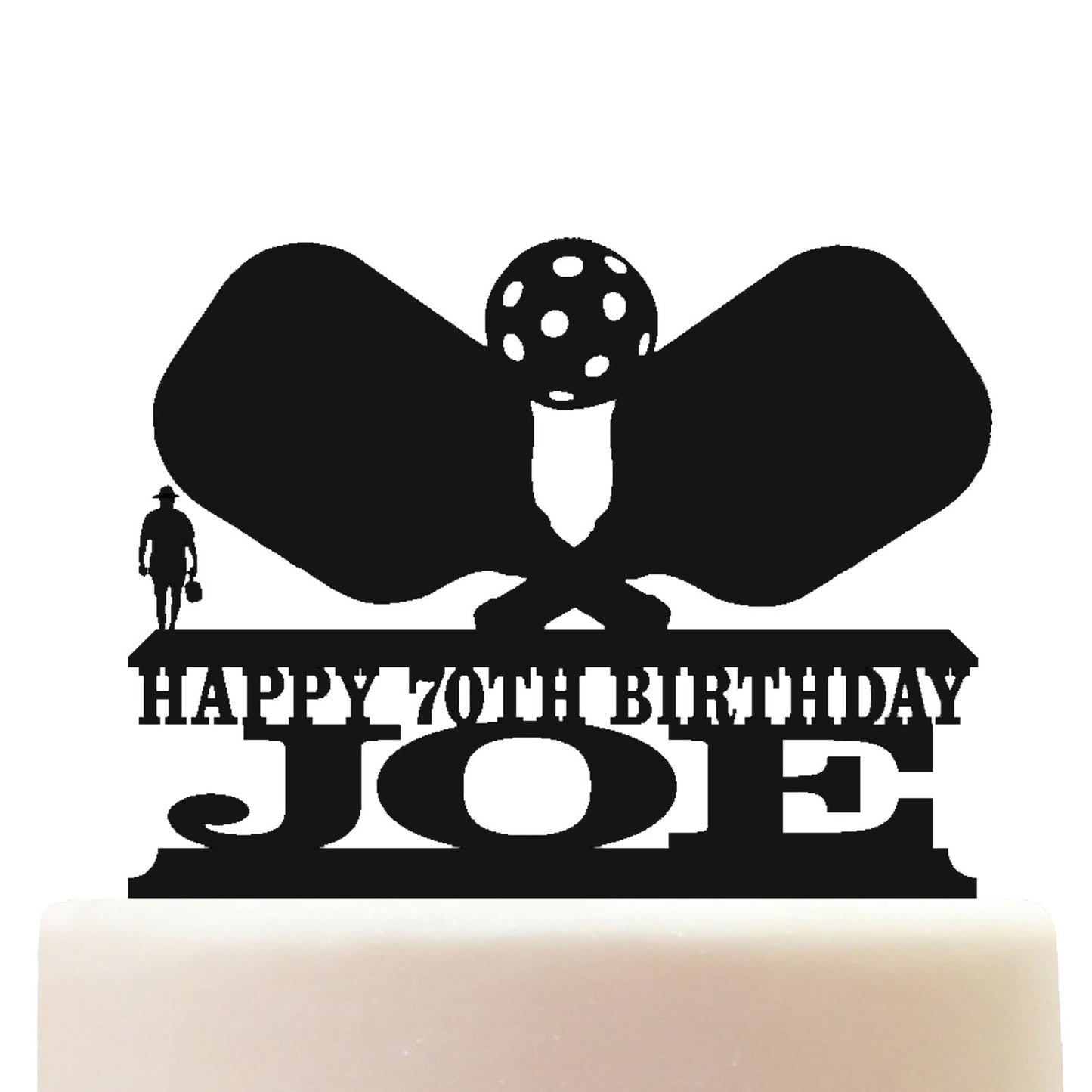 pickleball cake topper decorations personalized acrylic