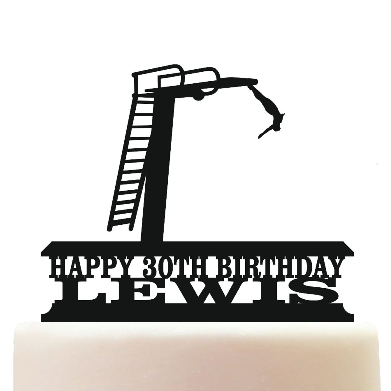 Platform Springboard Diving Topper – Silky Cake Toppers