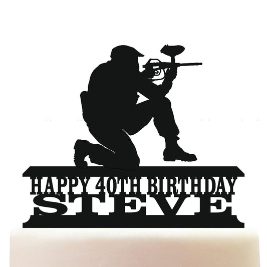 paintball cake topper decorations personalized acrylic