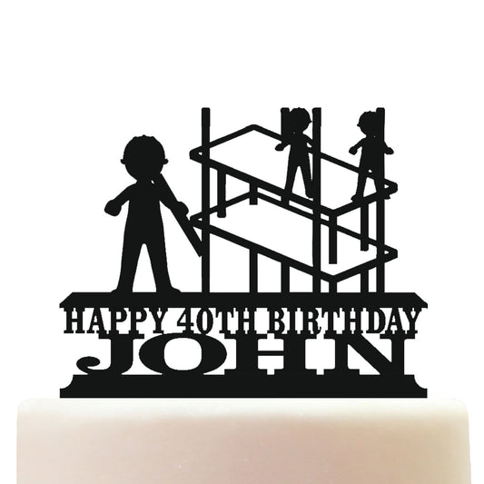 scaffolder cake topper decorations personalized acrylic