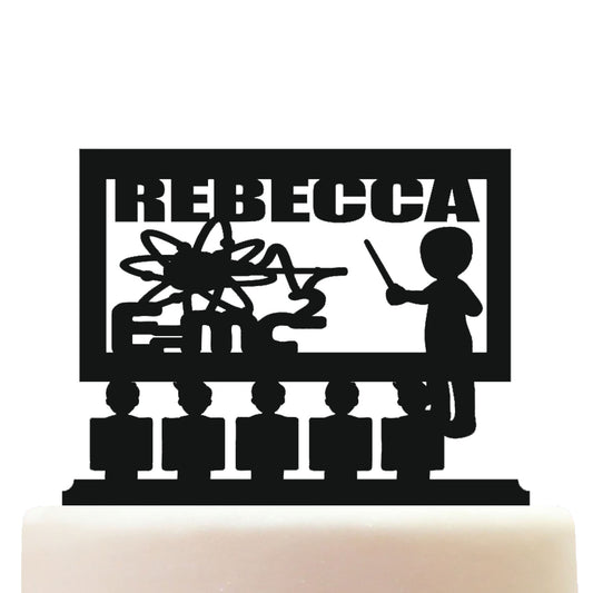 science teacher cake topper decorations personalized acrylic