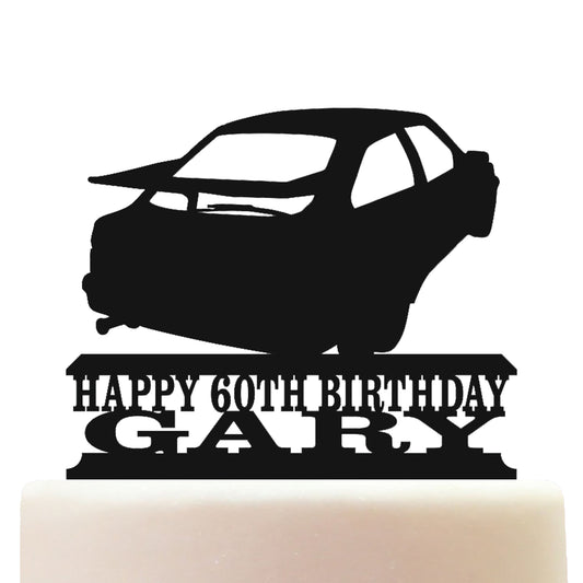 Sierra RS Cosworth Rally Car Cake Topper Decorations Personalized Acrylic