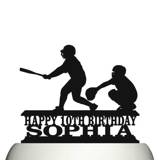 softball cake topper decorations personalized acrylic