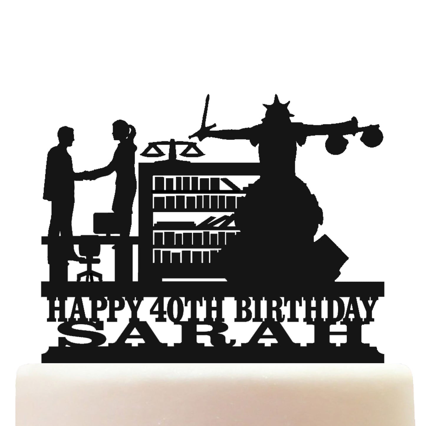 solicitor cake topper decorations personalized acrylic