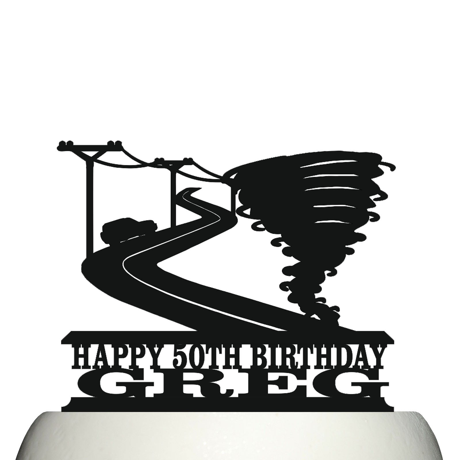 storm chasers cake topper decorations personalized acrylic