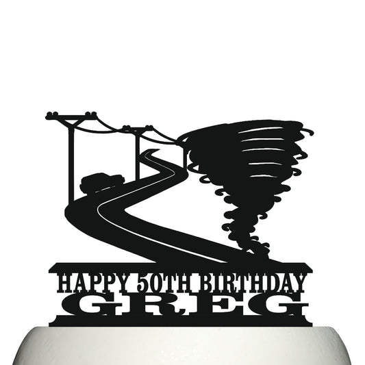 storm chasers cake topper decorations personalized acrylic